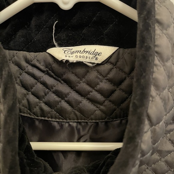 Cambridge Dry Goods Quilted Full Zip Jacket Olive Green Outdoor Forest Classic‎ - Picture 3 of 6